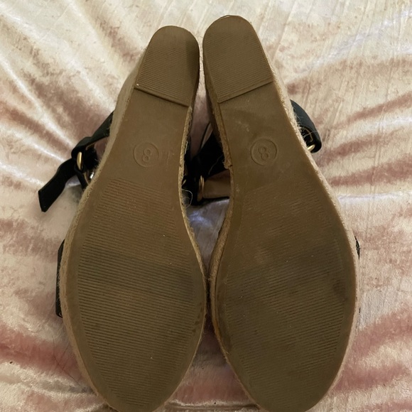 Merona Straw Wedge Espadrille With Ankle Strap. Size 8 - Picture 5 of 5